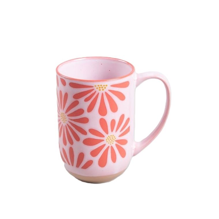 Homla, Fabia, kubek, wysoki w różowe kwiaty, 0,5 l