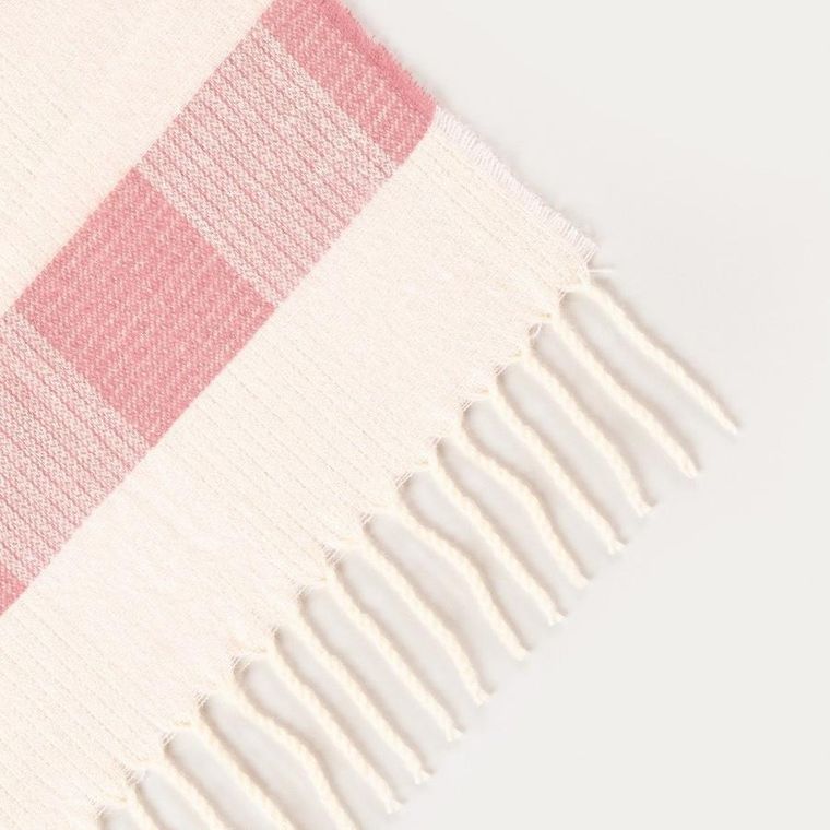 Homla, Fairlie, koc, różowe pasy, 150-200 cm