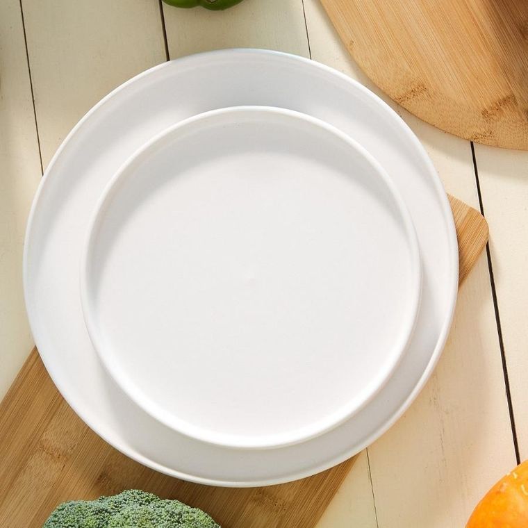 Homla, Famelio, talerz deserowy, biały, 21 cm