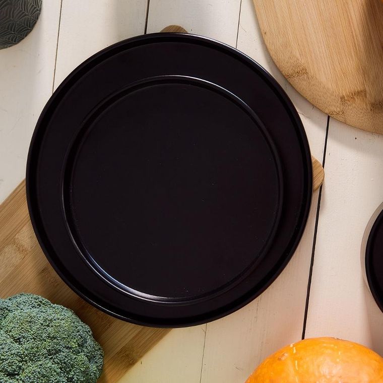 Homla, Famelio, talerz, deserowy czarny 21 cm