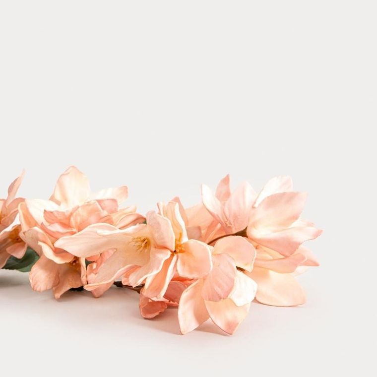 Homla, Fiorrosa, gałązka sztuczna, z różowymi kwiatkami, 70 cm