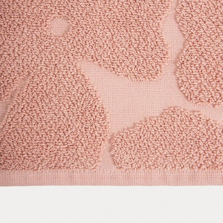Homla, Flores, ręcznik, różowy żakardowy, 100-150 cm