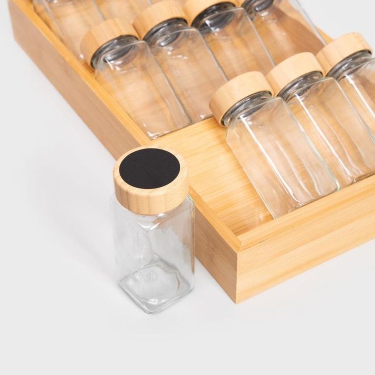 Homla, Forcina, zestaw przyprawników, w bambusowym pudełku, 12-110 ml