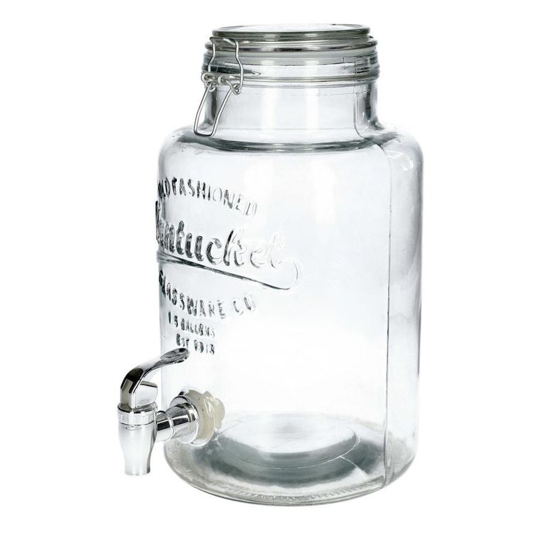 Homla, Freya, słoik z kranikiem szklany, rozmiar L, 6l