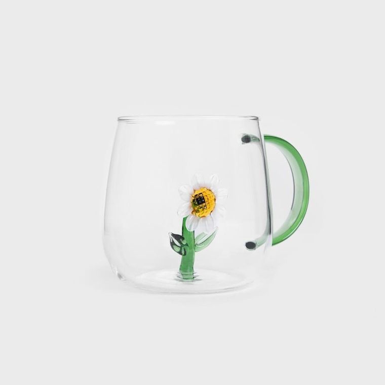 Homla, Girasol, szklanka, ze stokrotką, 0,4 l