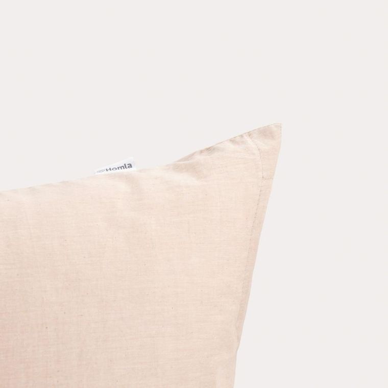 Homla, Gossy, zestaw dwóch poszewek, bawełnianych z barwionych nici beżowych, 50-60 cm, 2 szt.