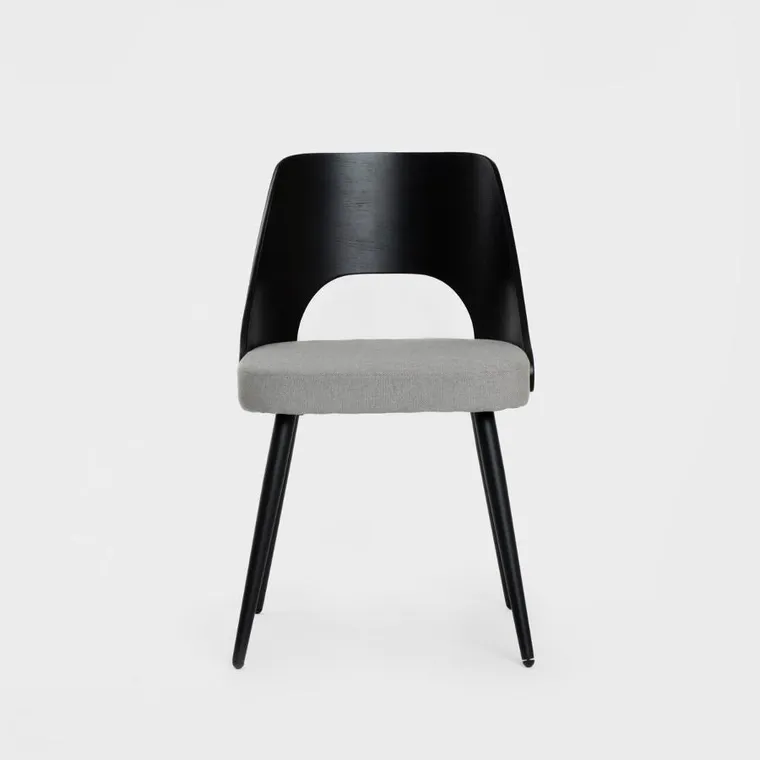 Homla, Helic, krzesło, czarne, 48,5-54,5-76 cm