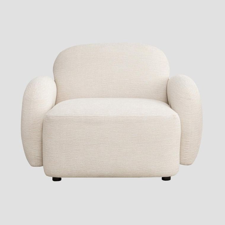Homla, Helmi, fotel, ecru, 108-87-73 cm