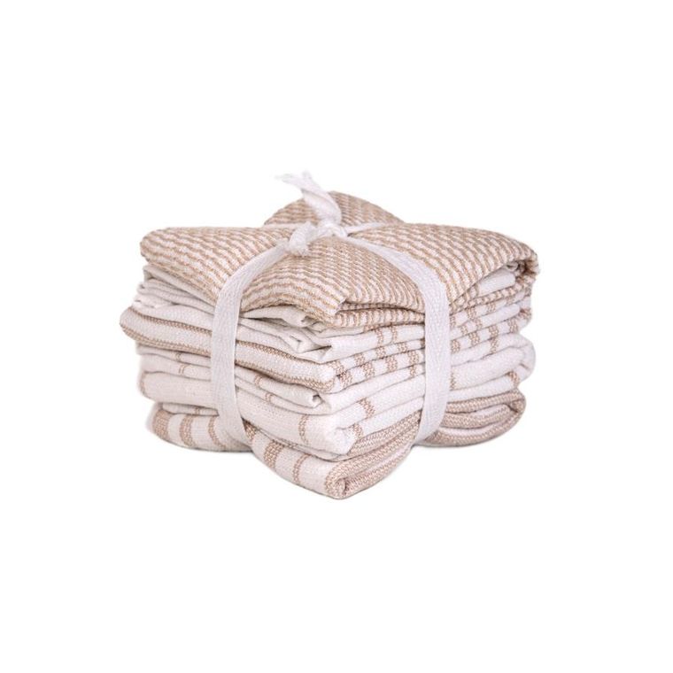 Homla, Heriett, zestaw ręczników uniwersalnych, bawełnianych beżowych, 30-30 cm, 4 szt.
