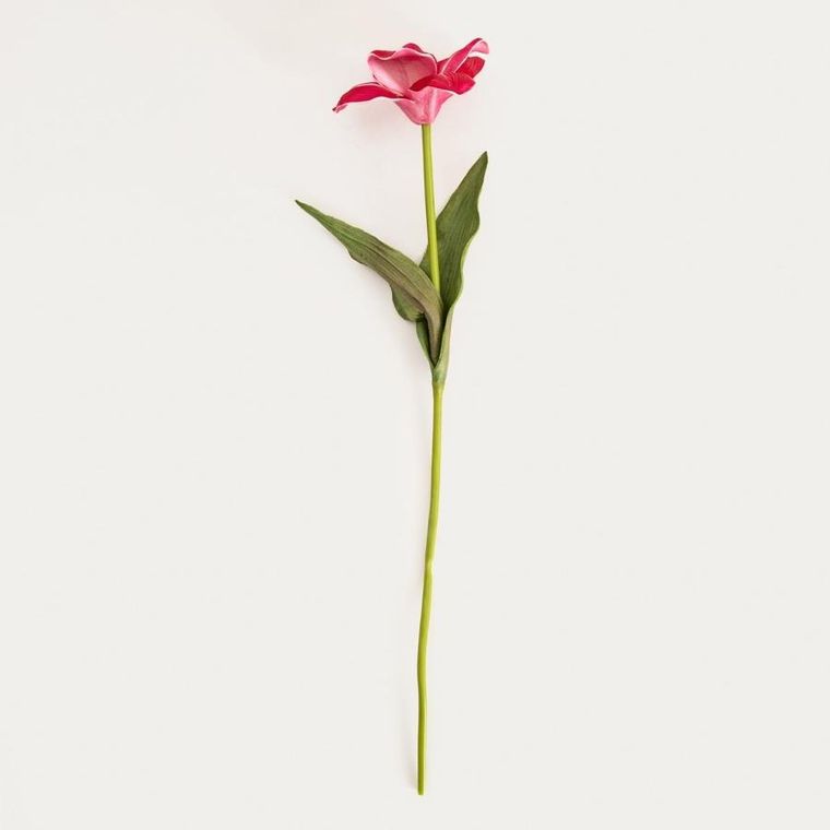 Homla, Hubis, gałązka sztuczna, hibiskus różowy, 45 cm