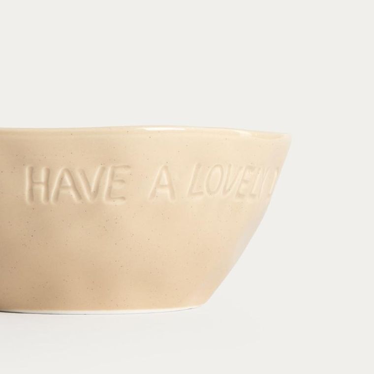 Homla, Isernia, miska, beżowa, 18 cm