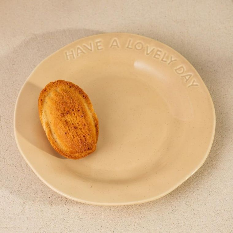 Homla, Isernia, talerz, beżowy, 20 cm