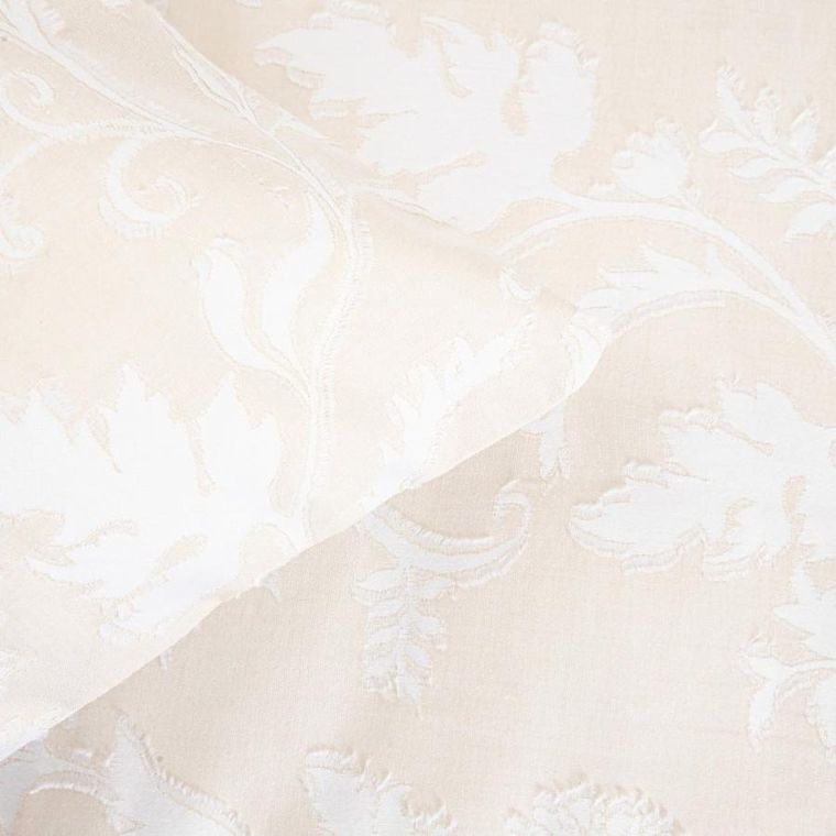 Homla, Jakad, pościel, bawełniana żakardowa beżowa, 200-220 cm