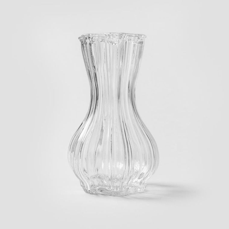 Homla, Junne, wazon szklany, transparentny, 12-20,3 cm