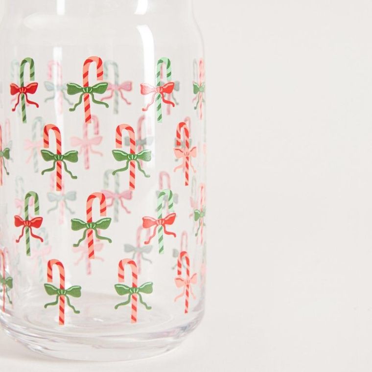 Homla, Konev, zestaw szklanek, z printem kokradek i lasek, 2 szt., 0,53l