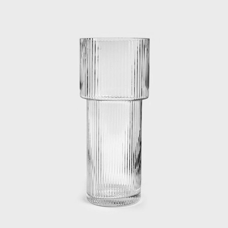 Homla, Limpid, wazon, szklany transparentny, 24 cm