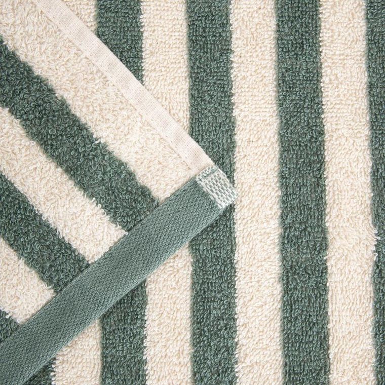 Homla, Listra, ręcznik, w pistacjowe paski, 70-130 cm