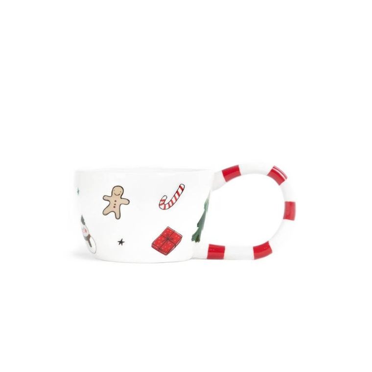 Homla, Lolla, kubek, z dużym uchem czerwony, 0,3l