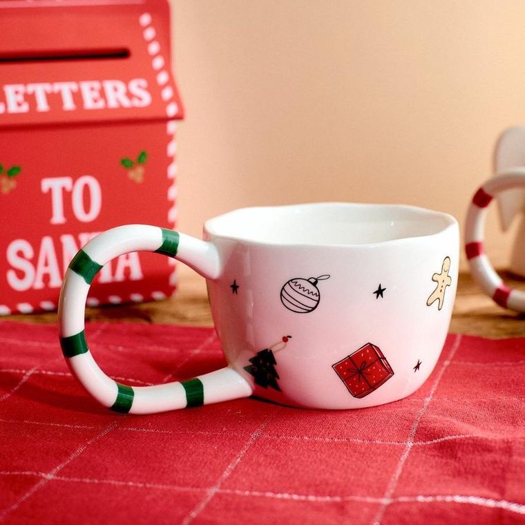 Homla, Lolla, kubek, z dużym uchem zielony, 0,3l