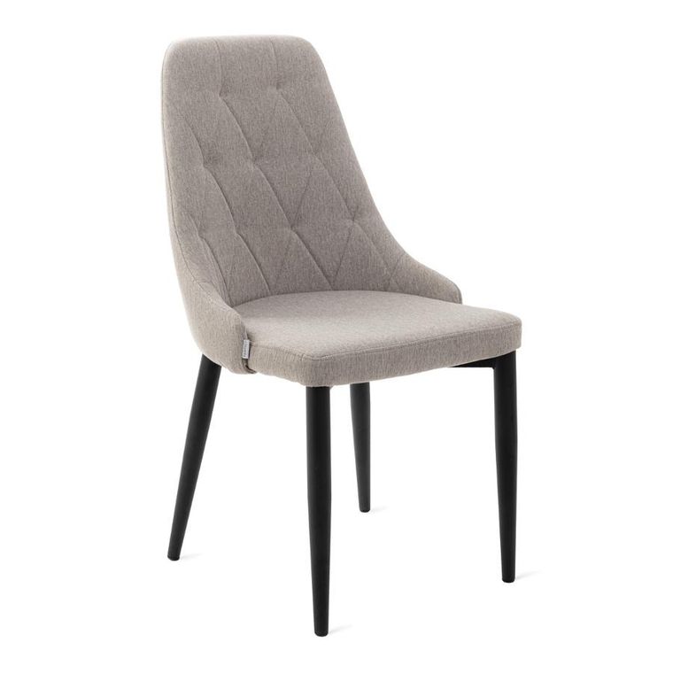 Homla, Louis Quilter, Krzesło w tkaninie beżowe, 44-59-88 cm, 848952