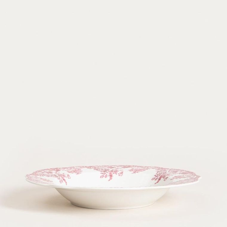 Homla, Lourry, talerz, głęboki czerwony, 22 cm