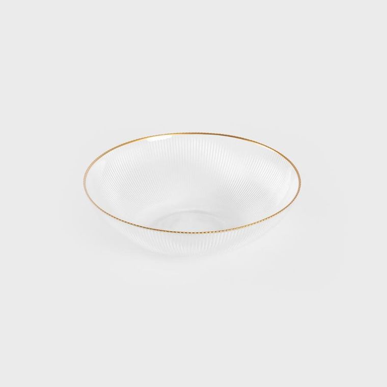 Homla, Lynn, miska, miska ze złotym rantem duża, 25-7 cm
