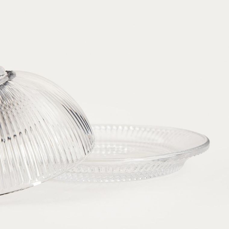 Homla, Lynn, patera szklana, z kloszem, 10-14,4 cm