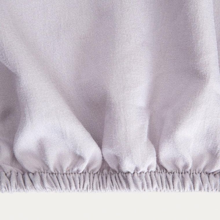 Homla, Maisy, prześcieradło, z pranej mikrofibry, szare, 180-200 cm