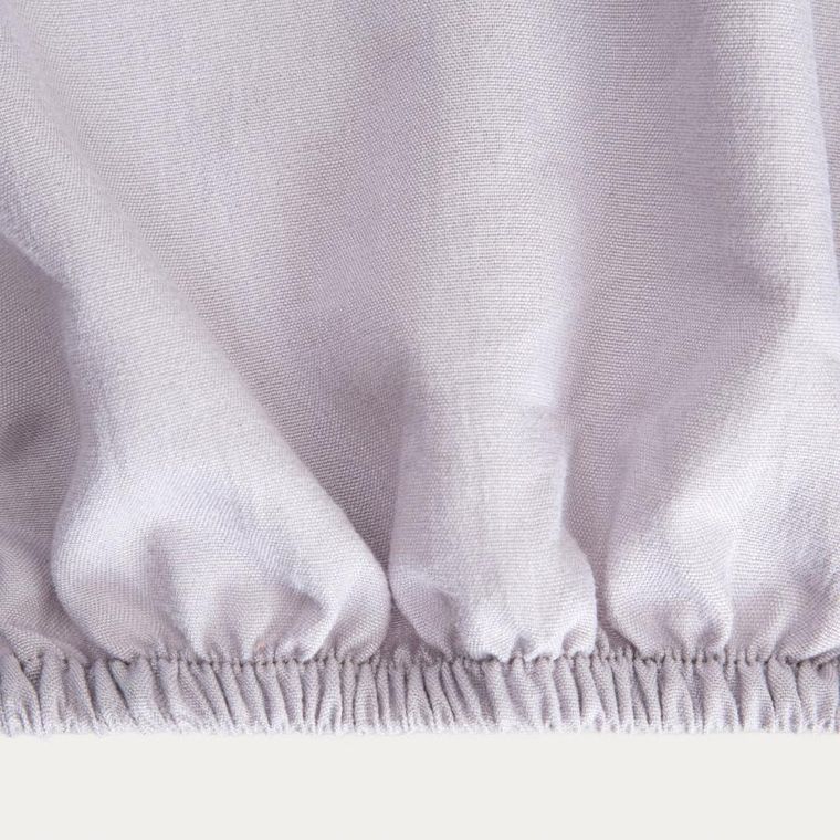 Homla, Maisy, prześcieradło, z pranej mikrofibry, szare, 90-200 cm