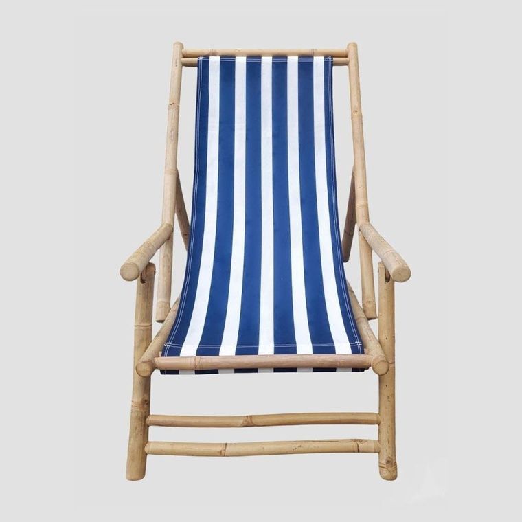 Homla, Mare, leżak, w biało niebieskie paski, 139-60-11 cm, 741845