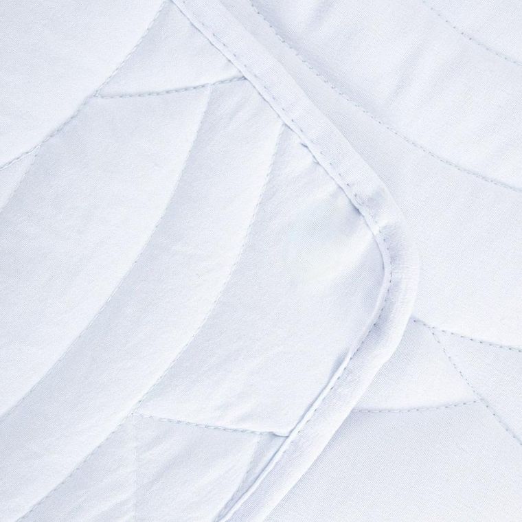 Homla, Marey, narzuta, błękitna z pikowaniem fala, 200-220 cm