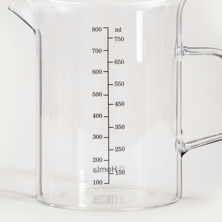 Homla, Mavis, miarka, szklana transparentna, 0,8l