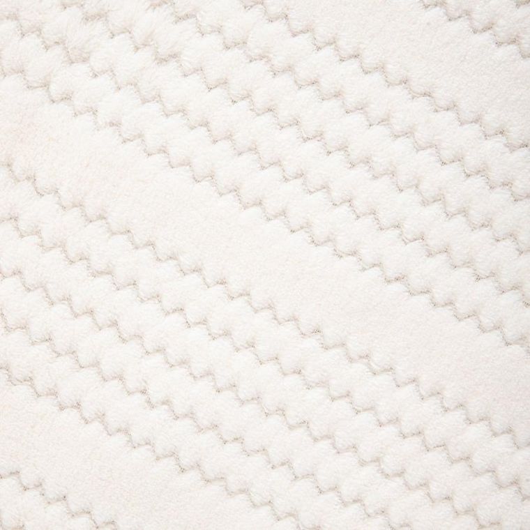 Homla, Mavro, koc, miękki ecru z ozdobnym przeszyciem i lamówką, 150-200 cm