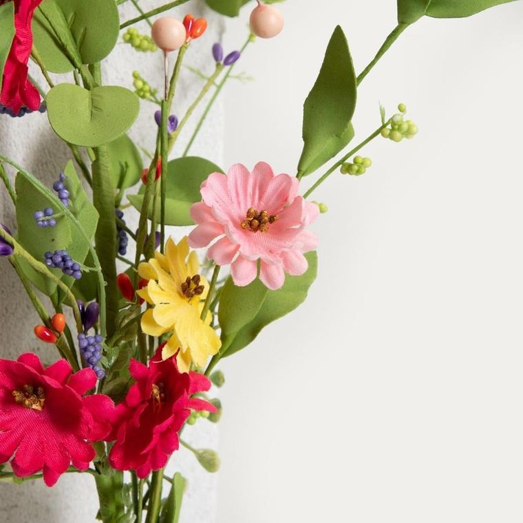 Homla, Meadow, gałązka sztuczna, z pastelowymi kwiatkami, 70 cm