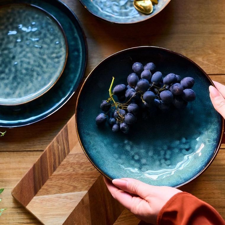 Homla, Mido, talerz głęboki, ciemnozielony, 16-6 cm