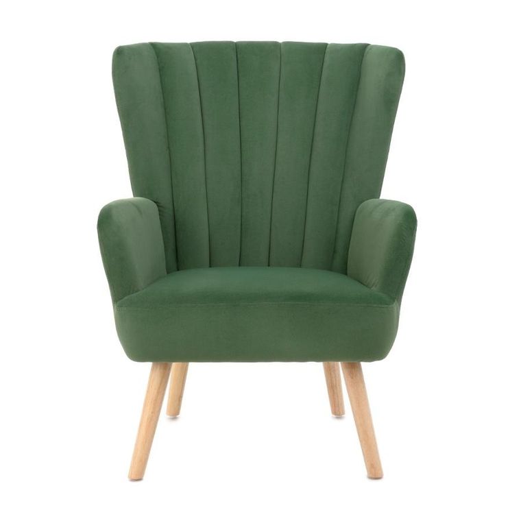 Homla, Mills, Fotel zielony, 42-75-74 cm, 859521