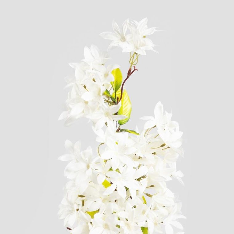 Homla, Mindra, gałązka sztuczna, białe kwiaty, 100 cm