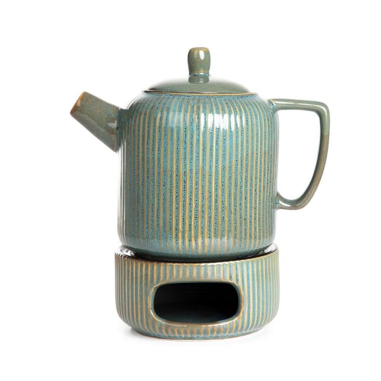 Homla, Mirande, dzbanek, z podgrzewaczem zielony, 0,95 l