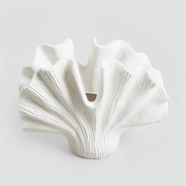 Homla, Modern Hamptons, wazon, w kształcie muszli, 20-11-16 cm