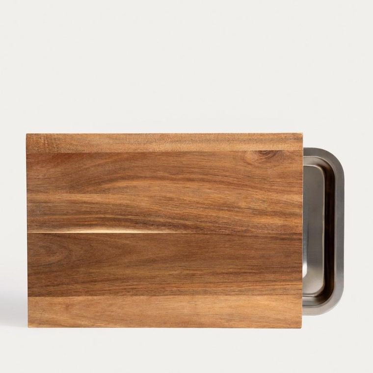 Homla, Mooka, deska do krojenia z metalowym pojemnikiem, 35-25 cm