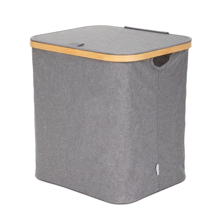 Homla, Nellie, kosz na bieliznę, szary, 40, 5-32-42 cm