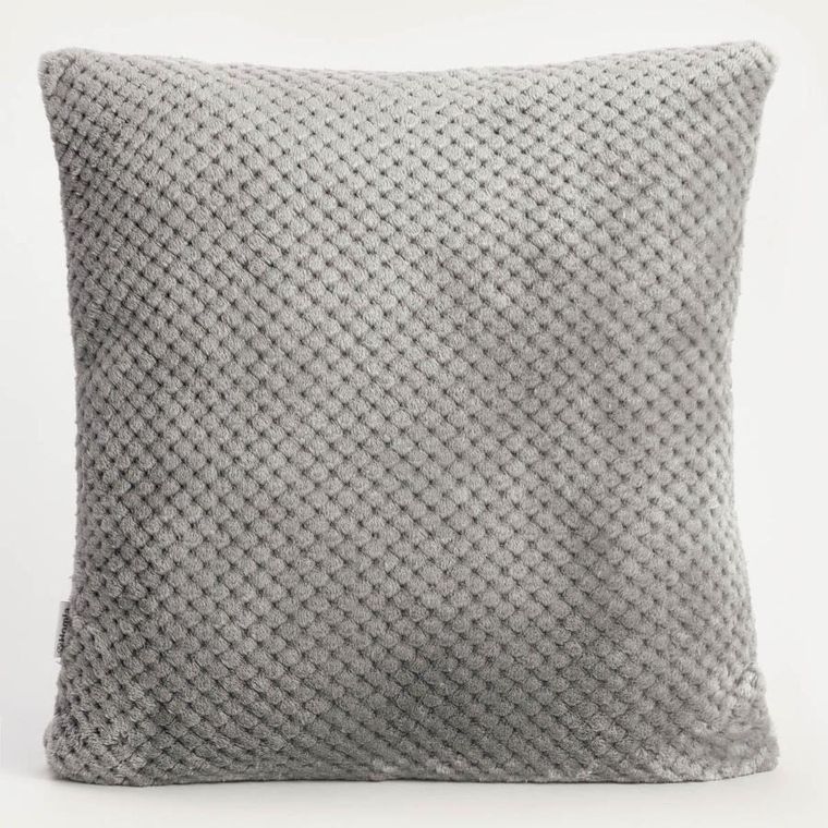 Homla, Noah, poszewka, ziarnka ryżu, szara, 45-45 cm, 2 szt.