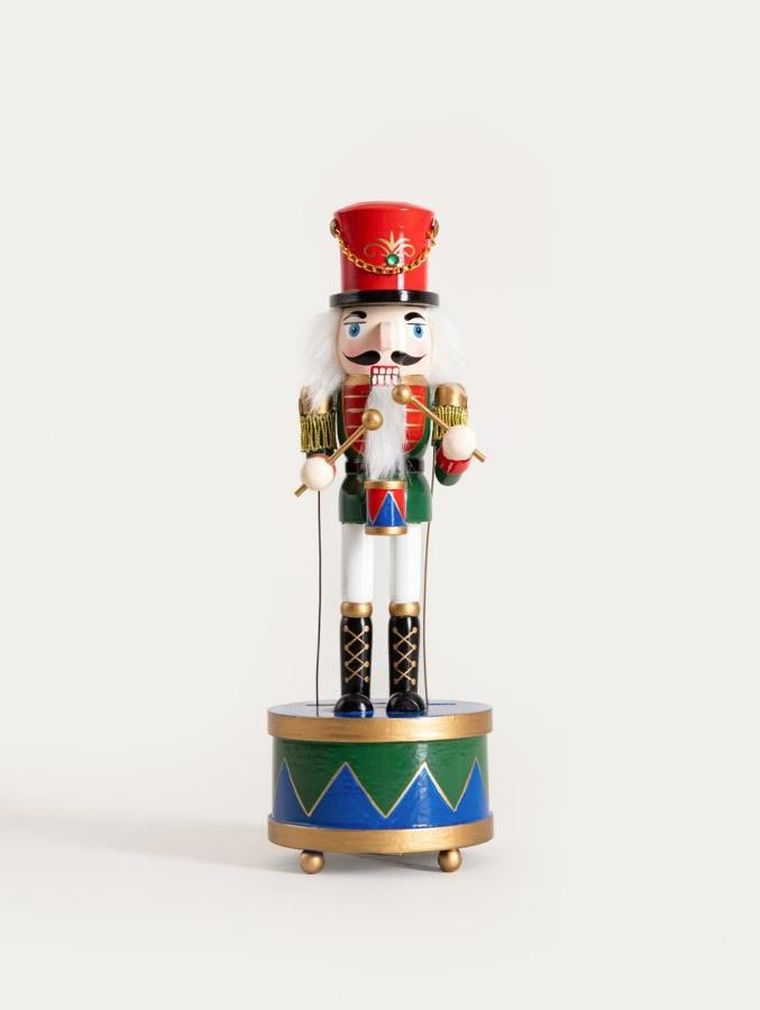Homla, Nutcracker, figurka, dziadek do orzechów na bębenku, 30 cm