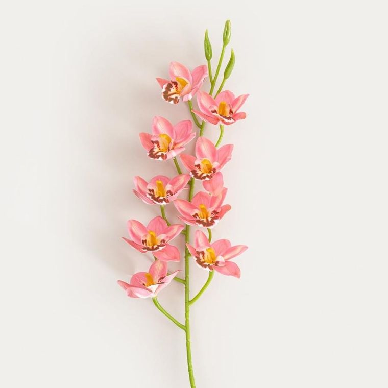 Homla, Orkid, gałązka sztuczna, orchidea różowa, 109 cm