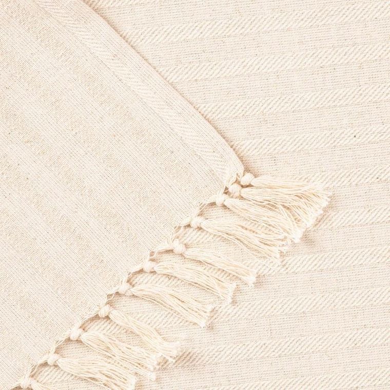 Homla, Pansy, bieżnik z frędzlami, ecru, 40-160 cm