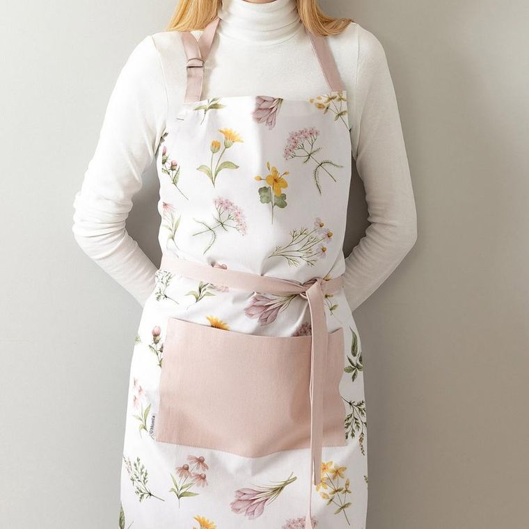 Homla, Prima, Fartuch kuchenny z motywem łąki 60-80 cm