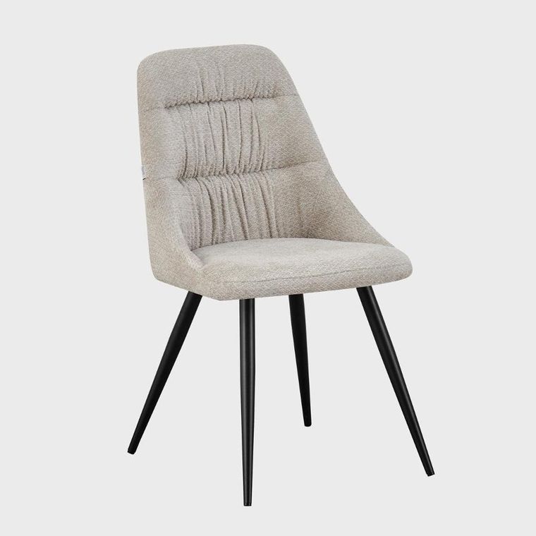 Homla, Quercia, krzesło, beżowe, Retro Bliss, 56-48-85 cm