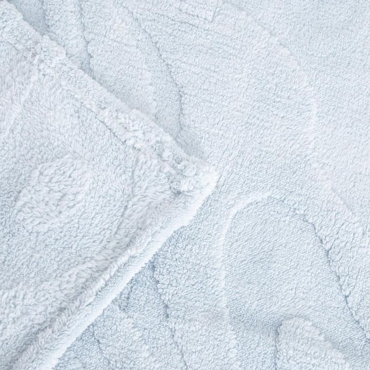 Homla, Raul, koc, puszysty ze strukturalnym wzorem, błękitny, 150-200 cm