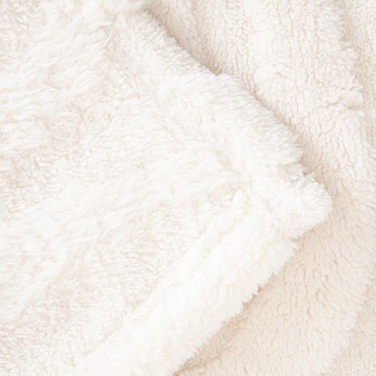 Homla, Raul, koc puszysty ze strukturalnym wzorem ecru, 150-200 cm