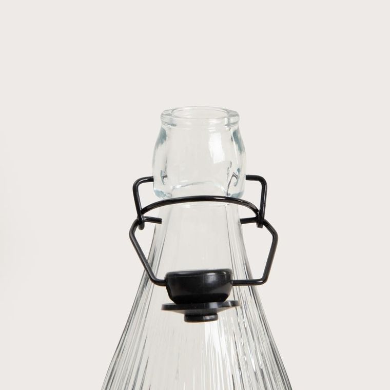 Homla, Raven, butelka ryflowana z klipsem, 1l